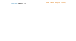 Desktop Screenshot of hampsonequities.com